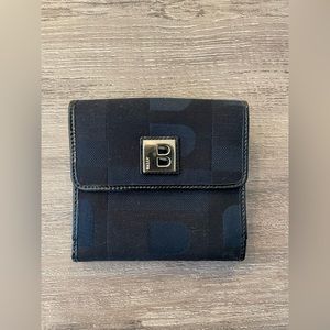 Black Bally Compact Wallet with tags